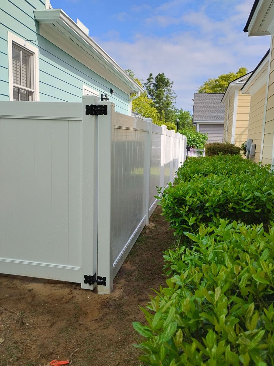 Vinyl Fence for JB Nealy Fence in Elgin, SC