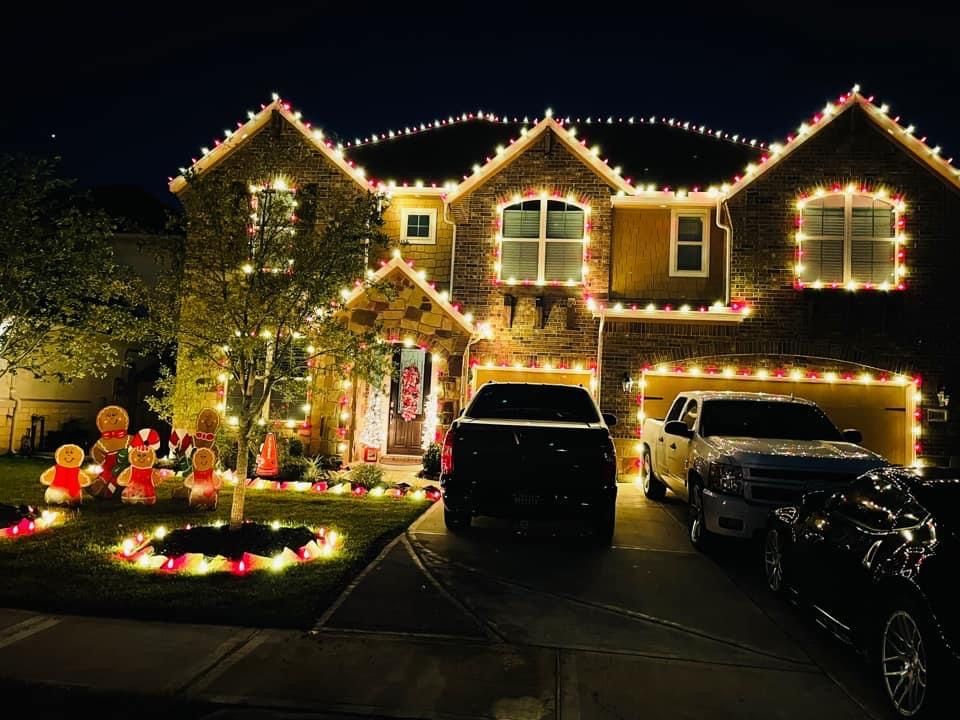 christmas lights install for A.W. Pressure Washing in Warsaw, OH