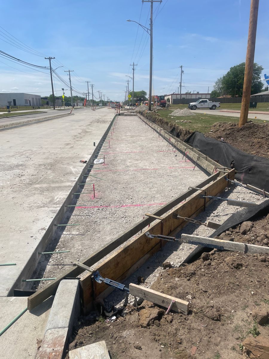 PCC Concrete Pave for Project X Construction LLC in Tulsa, OK