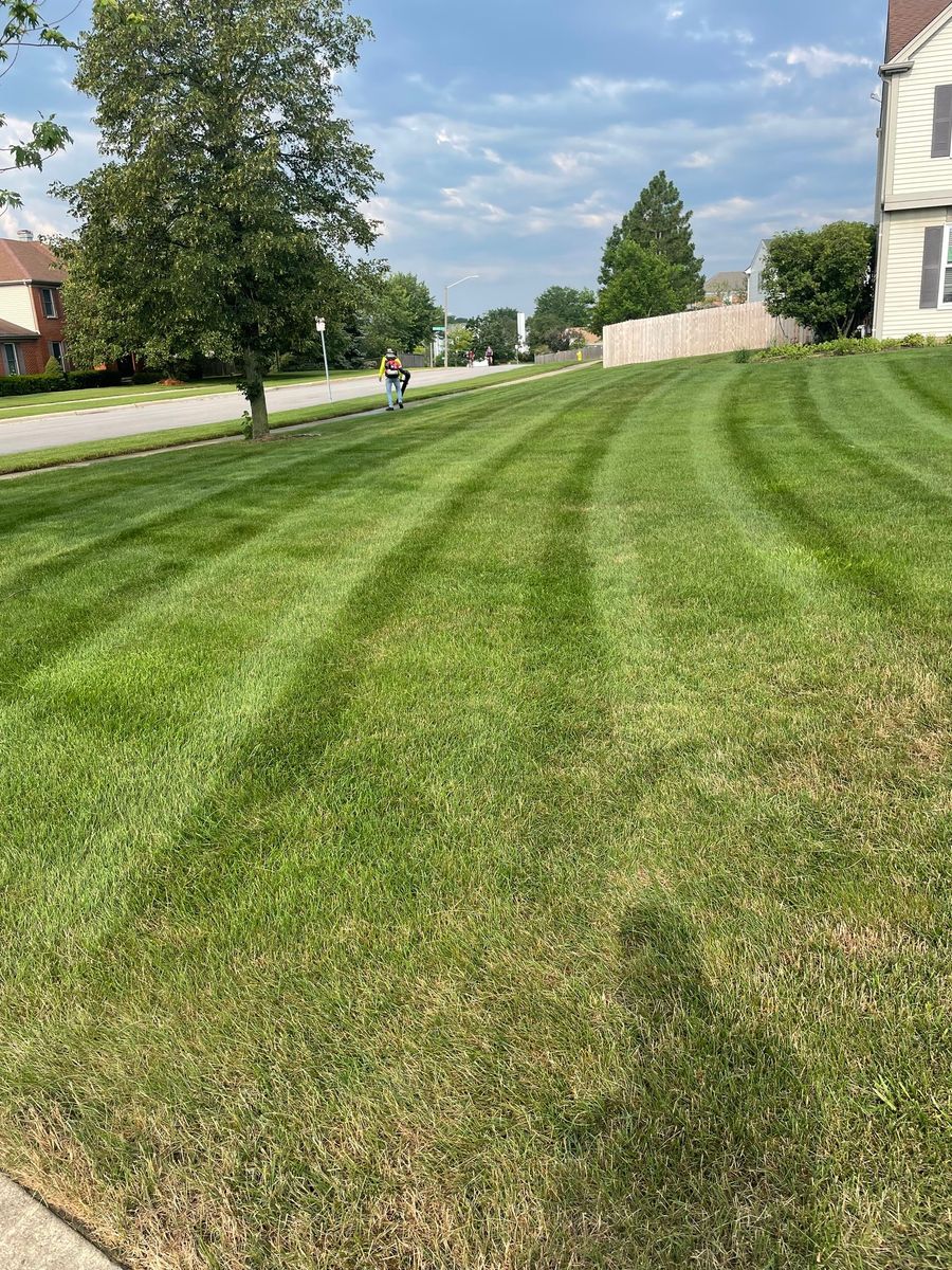 Mowing for R&L Deluxe Landscaping in Hanover Park, IL