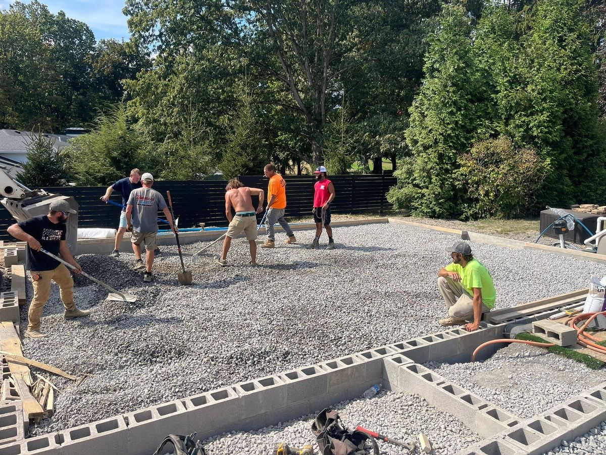 Concrete Slab Construction for Detwiler Landscaping & Concrete in Butler County, PA