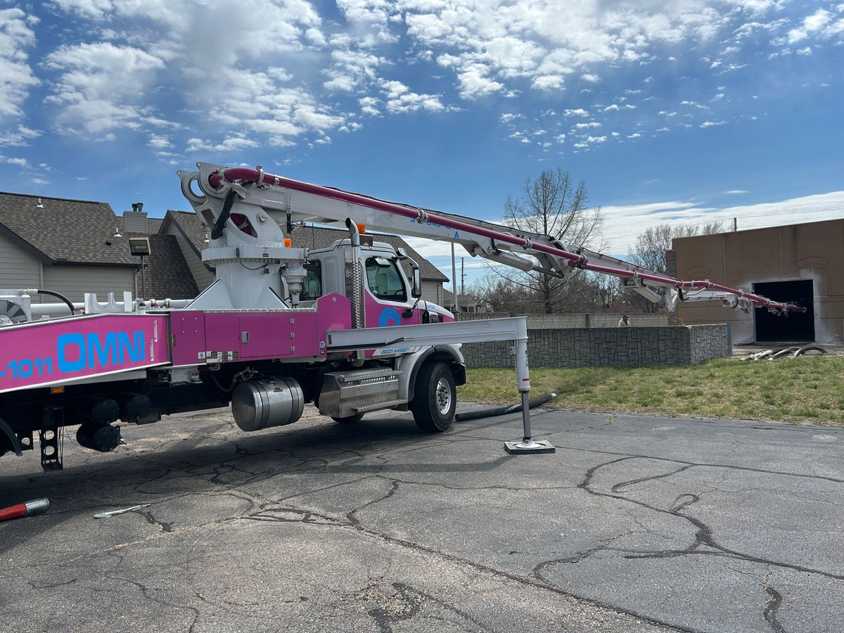 Boom Pump Services for Omni Construction Product in Wichita, KS