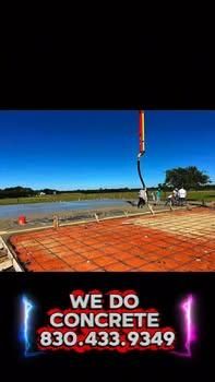 Concrete Construction for King Services in Seguin, TX