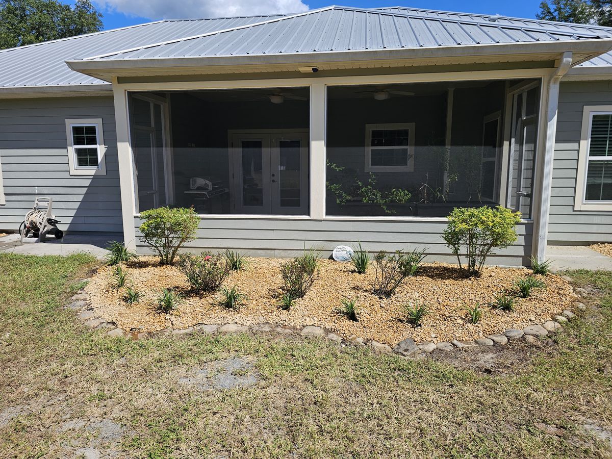 Mulch Installation for Deeper Roots Landscape in High Springs, FL