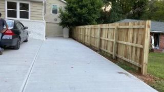 Fence installation for Galloway Landscaping in Acworth, GA