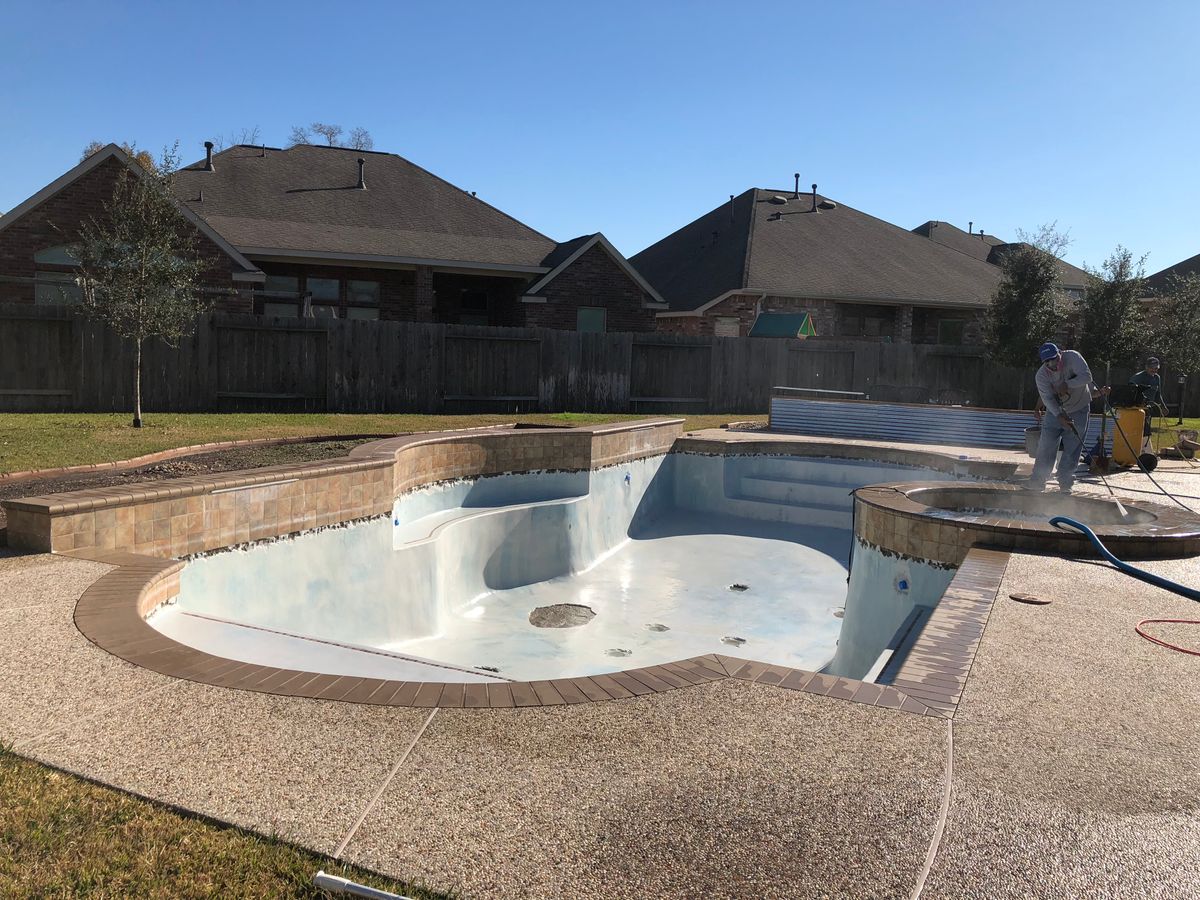 Pool Remodels for Texas Curb N Borders in Houston, TX
