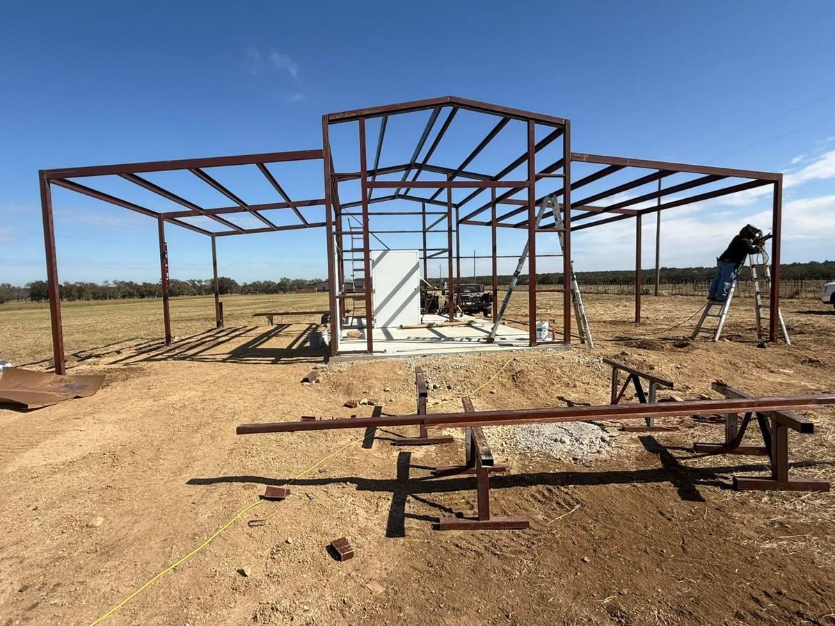 Metal Building Construction for JG Welding & Construction Services in Weatherford, TX