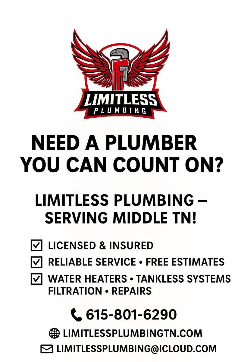 Water Heater Services for Limitless Plumbing in Smyrna, TN