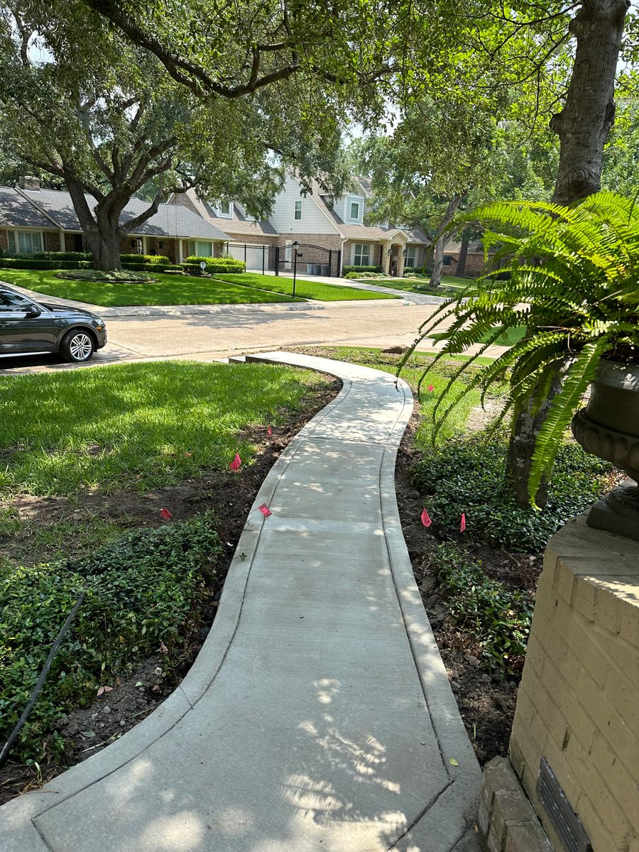 Walkways for BigTex Concrete Construction in Houston, TX