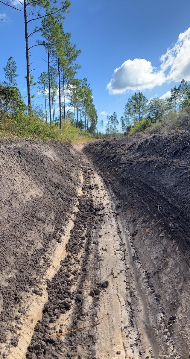 Trenching for Wilson’s Excavation & Land Clearing in Greenville, FL