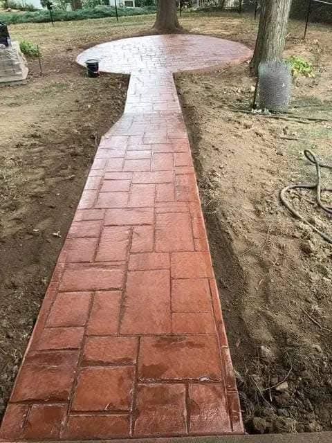 Stamped Concrete for Custom Concrete Enterprises in Springfield, IL