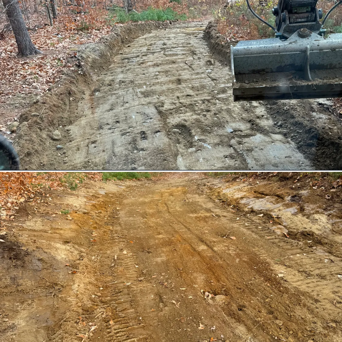 Foundation Digging for AFH Earthworks in Madison, NH