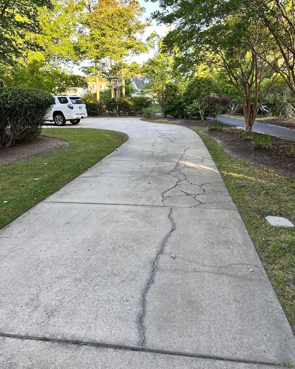 Sidewalk Installation for A&J Martinez Concrete in Charleston, SC