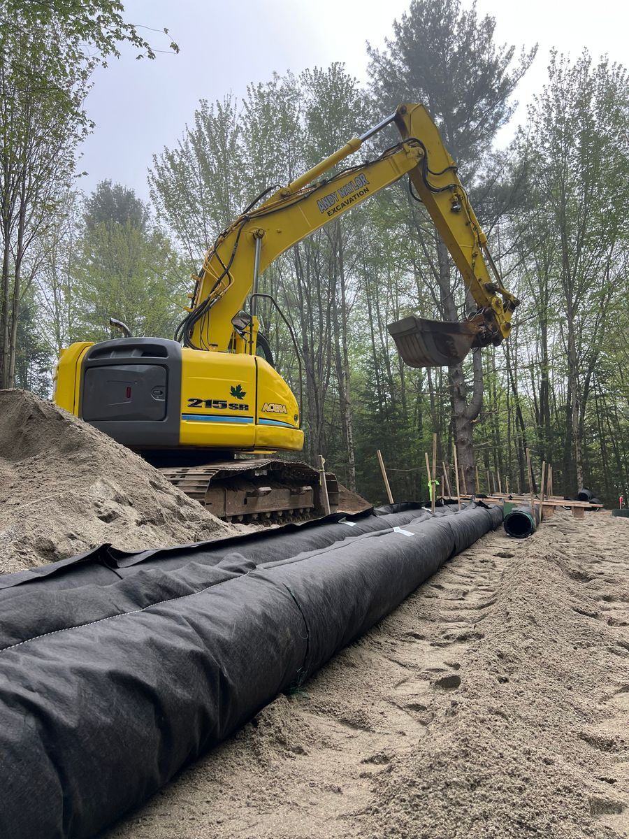 Site Preparation for Andy Naylor Excavation in Johnson, VT