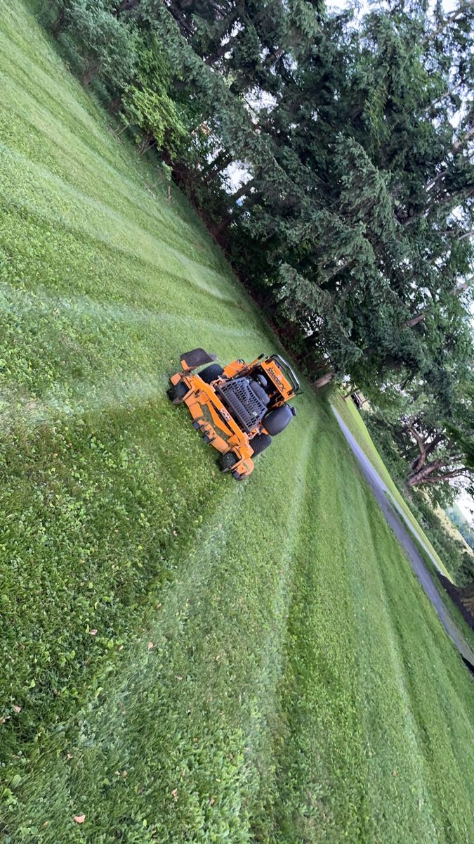 Mowing for Harpers Landscaping in Fredonia, NY