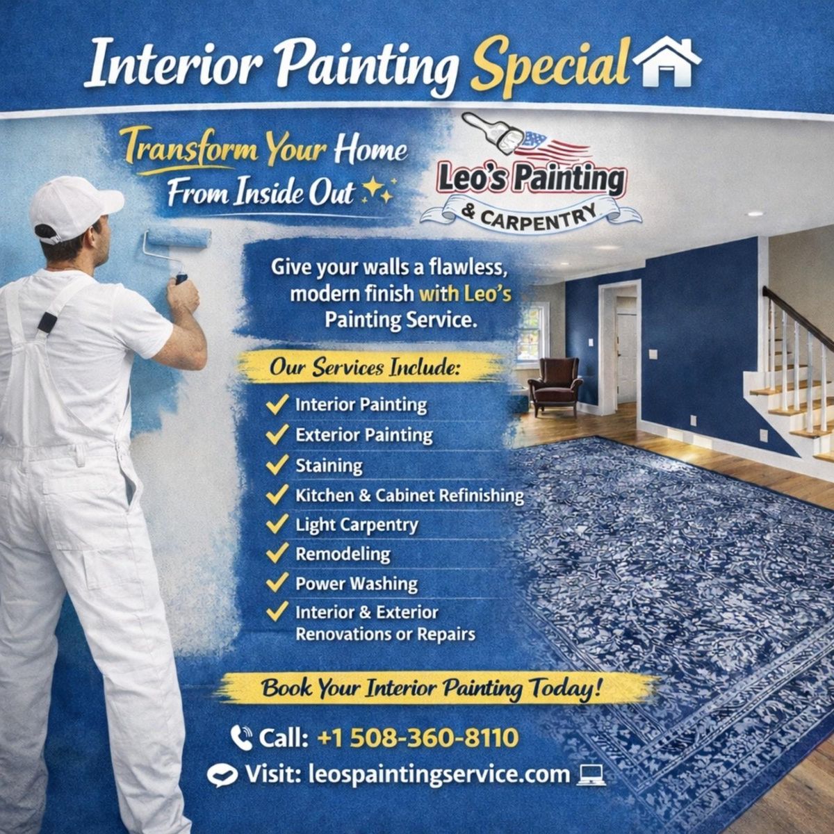 Exterior Painting for Leo's Painting and carpentry services  in All of Cape cod, MA