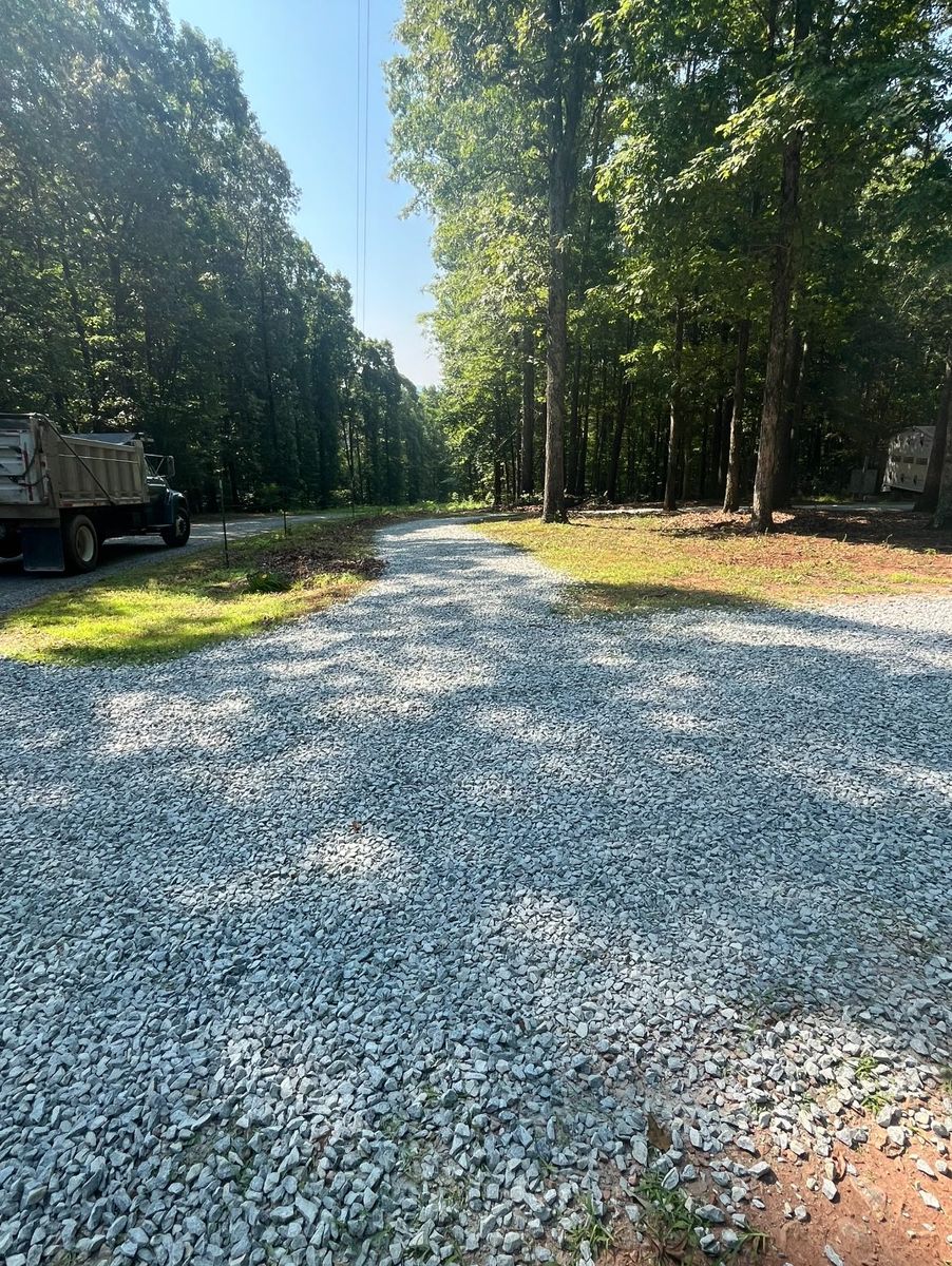 Gravel Driveways for Southside Land Management in Gretna, VA