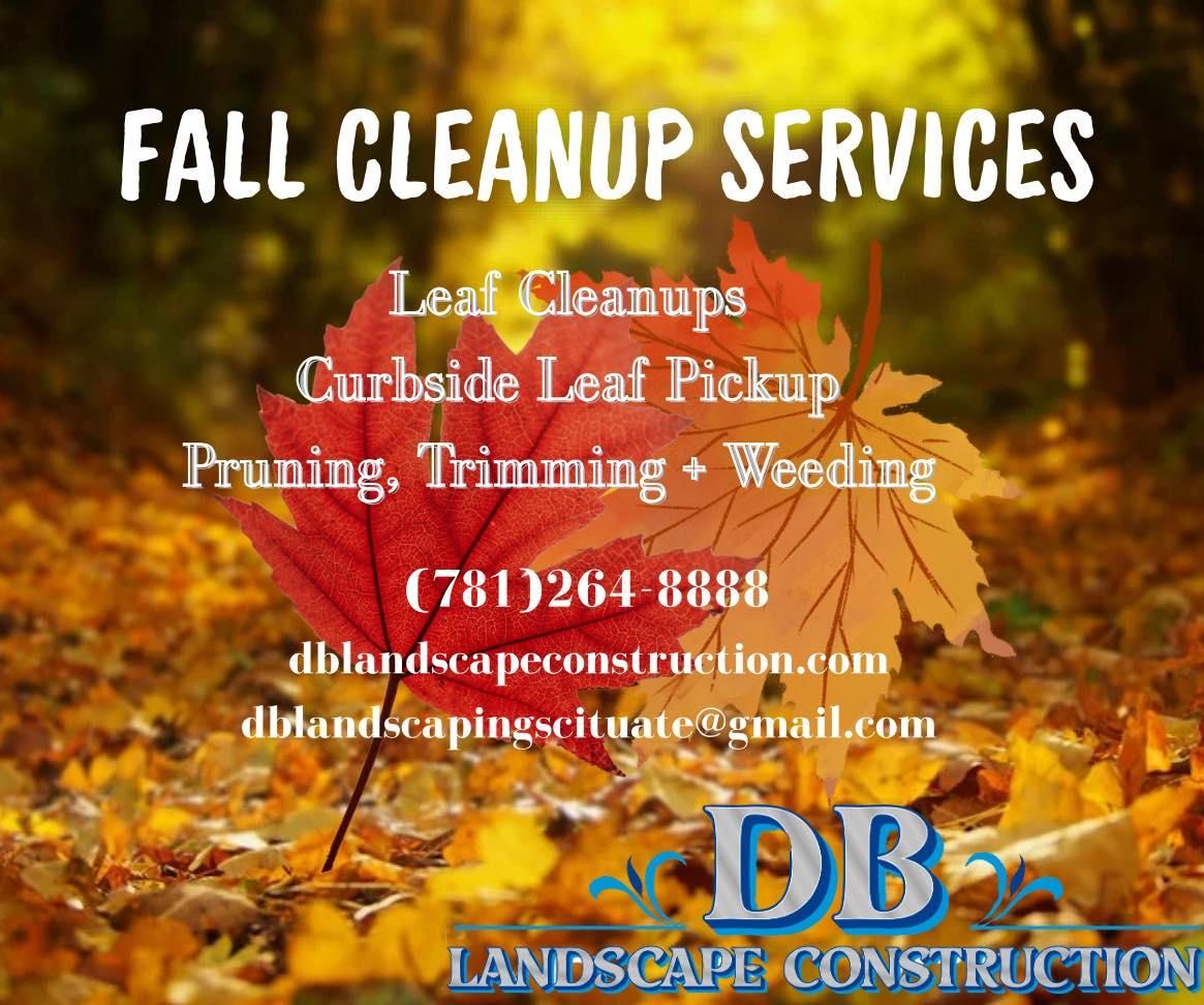 Fall Clean Up for DB Landscape Construction in Scituate, MA