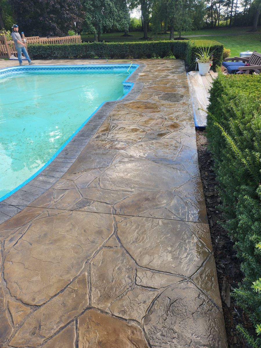 Concrete Pool Decks for New Edge Concrete in Mount Vernon, OH