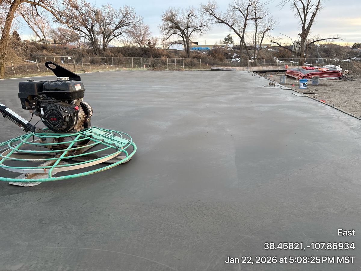 Site Concrete / Flatwork for Burner Construction LLC in Grand Junction, CO