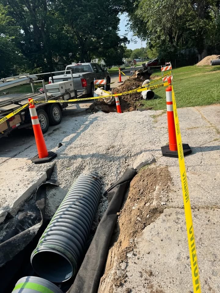 French Drain Install for Pure Outdoors LLC in Tulsa, OK
