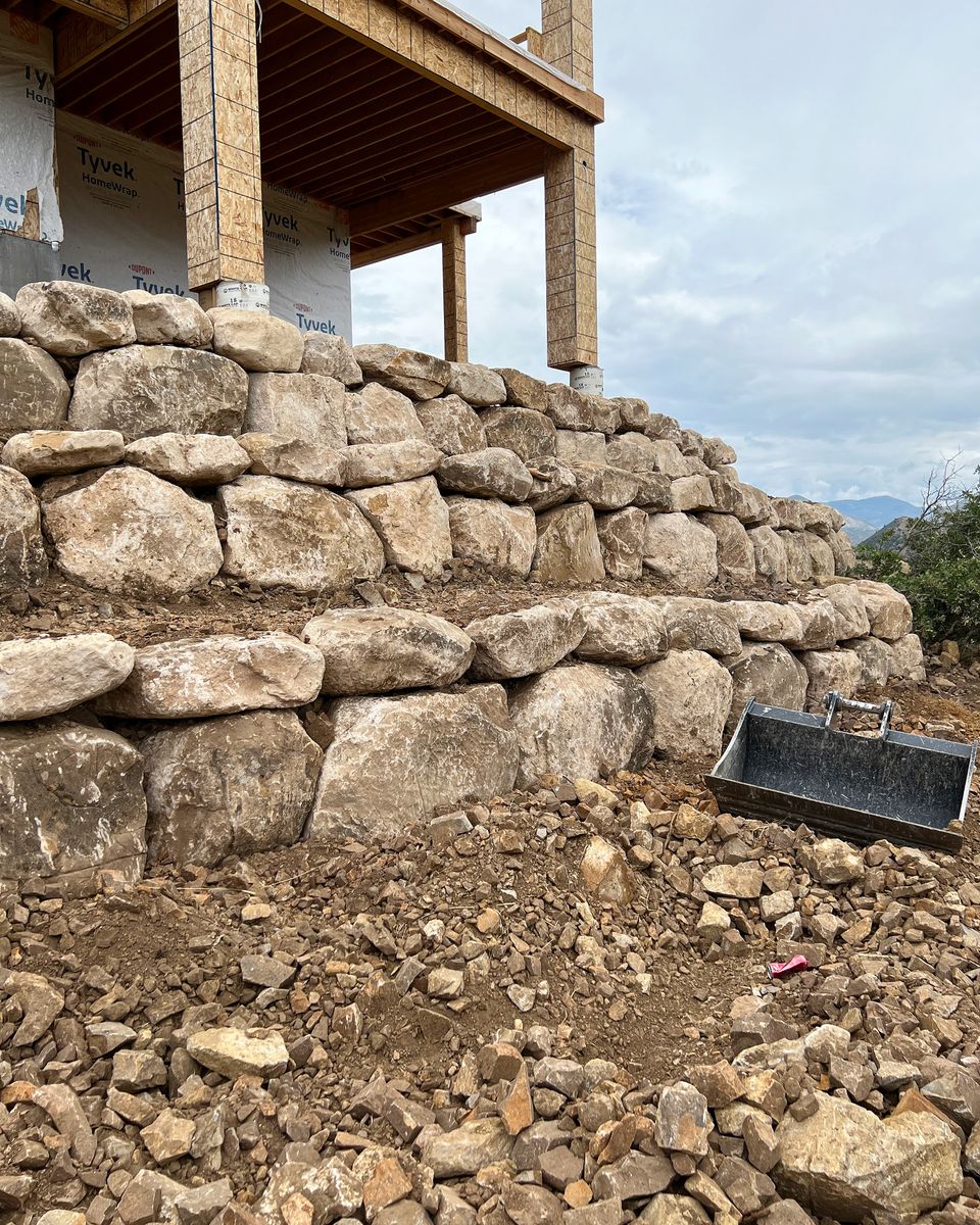 Site Preparation for Premier Rockwall & Excavating in Utah County, UT