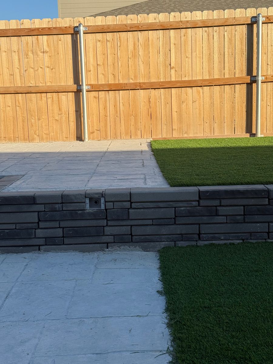Hardscaping for AMV Irrigation Specialist LLC in Midland County, TX