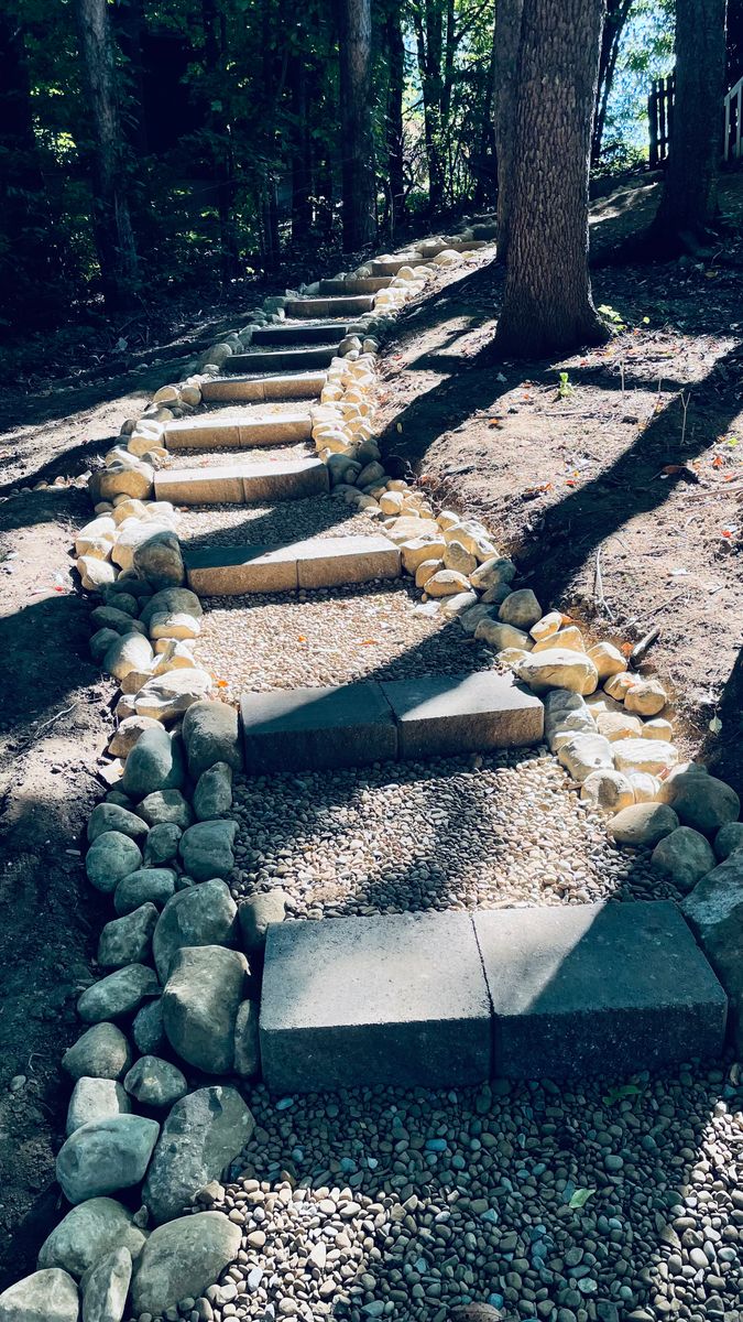 Rock Bed Installation for Green Stripes LLC in North Canton, OH