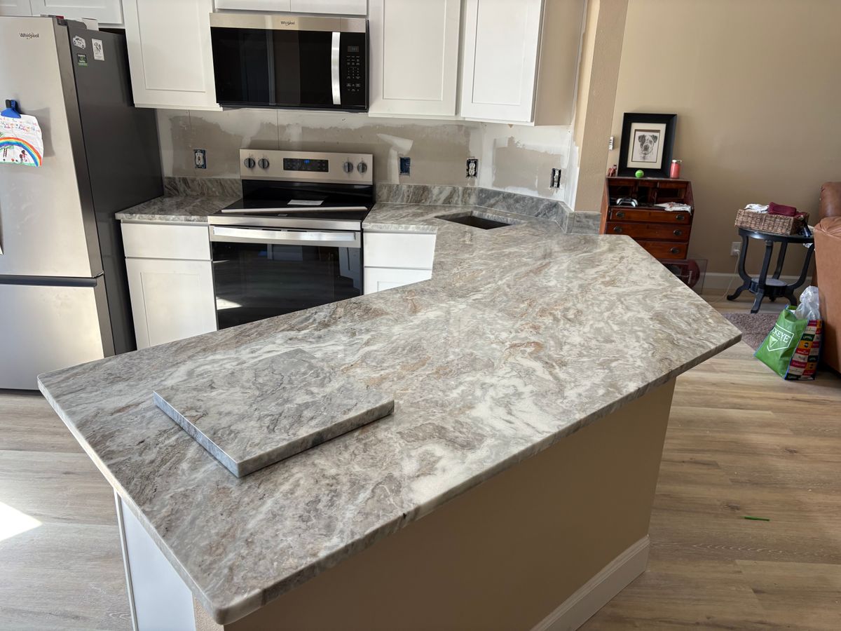 Natural Stone Countertop Installation for Supreme Stone in Ocala, FL