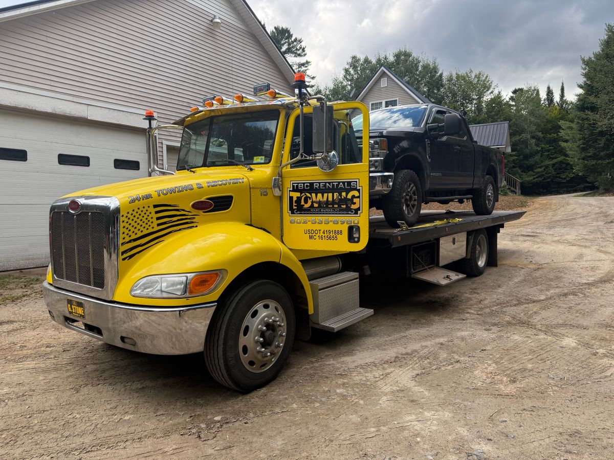 Specialized & Oversized Loads for TBC Towing in Burke, VT