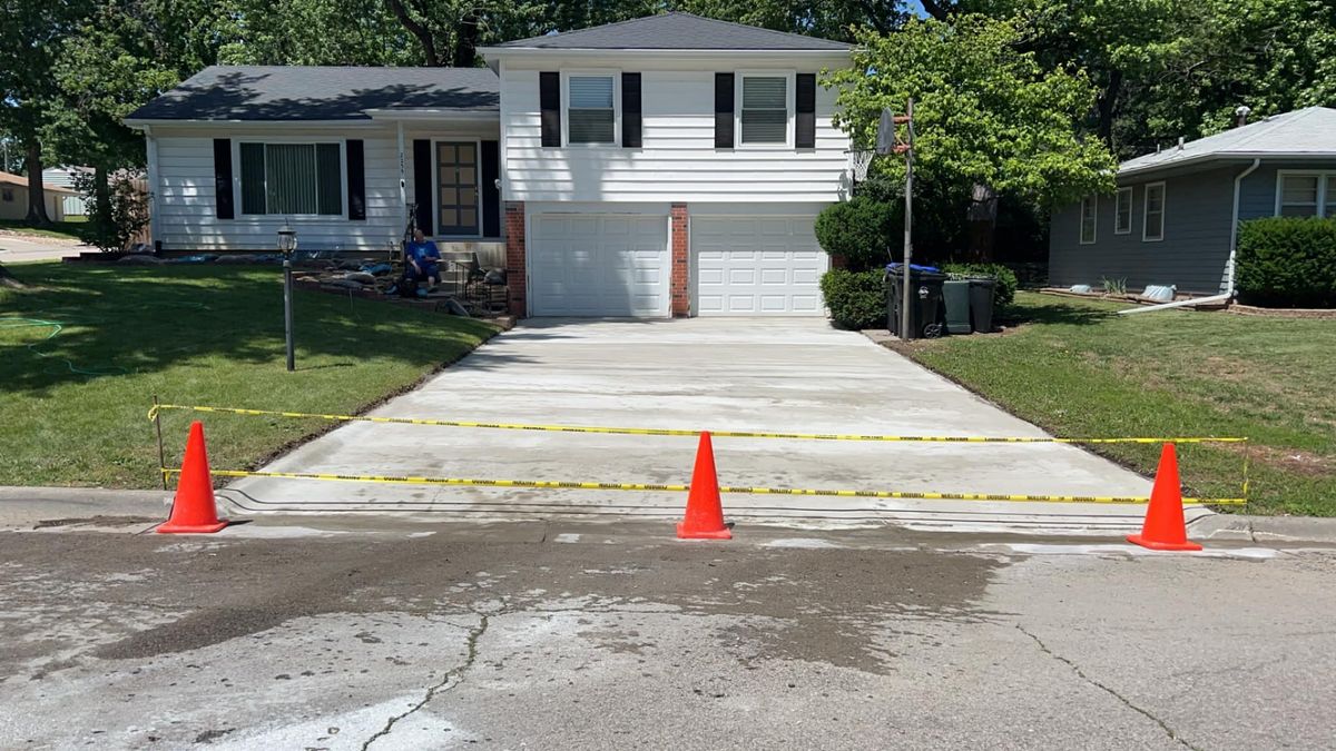 Concrete Slab Construction for Travis Hill Concrete & Construction in Topeka, KS