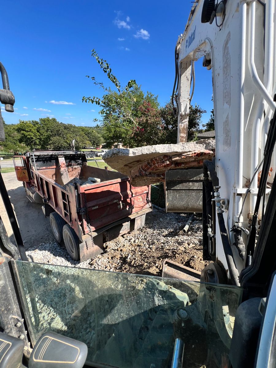 Concrete Demolition for 365 Excavation & Land Solutions in Oklahoma City, OK