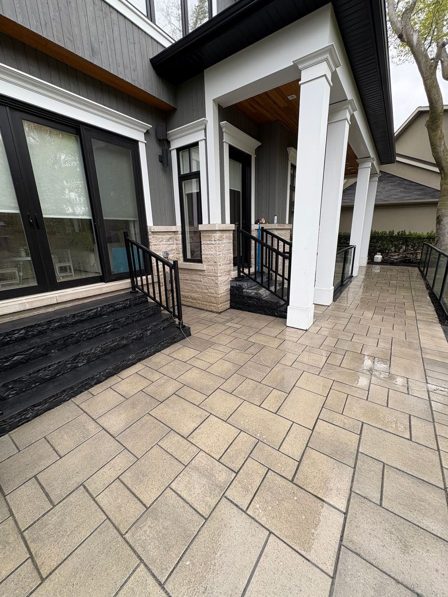 Interlock Pressure Washing & Re-Sanding for Pure Pavers Restoration in Burlington, ON