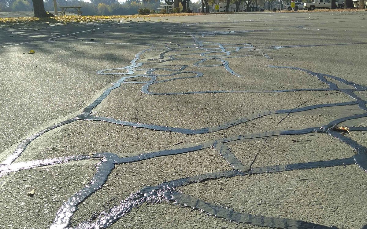 Crack Sealing  for Straight Line Striping in Little Rock, AR