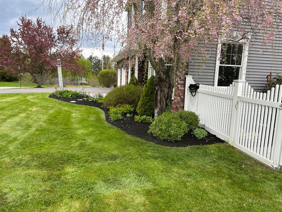 Mulch Installation for CM & Sons Landscaping LLC in Benton, ME