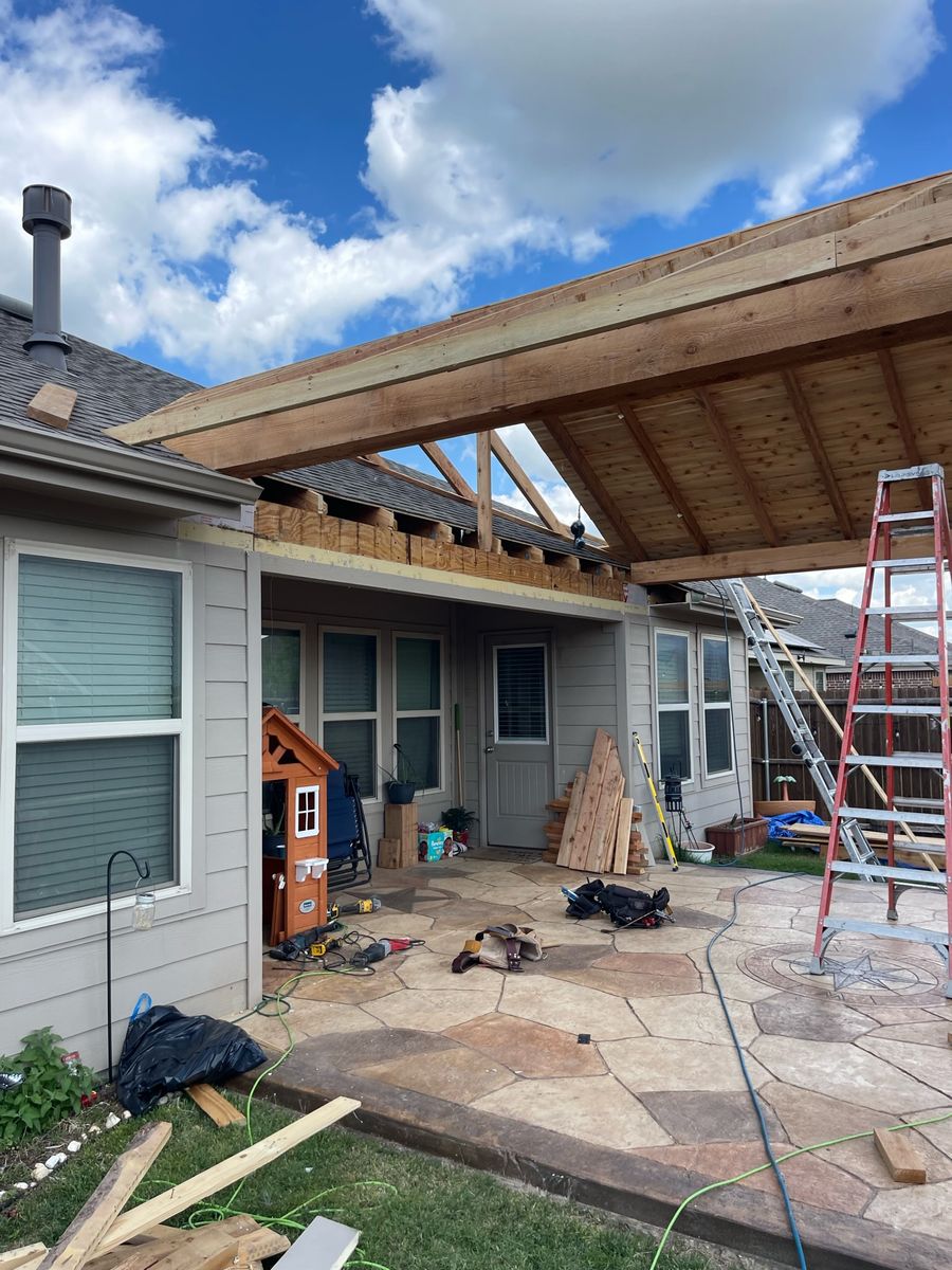 Porch Installations for Double RR Construction in Royse City, TX