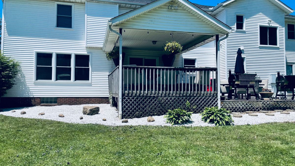 Rock Bed Installation for Green Stripes LLC in North Canton, OH