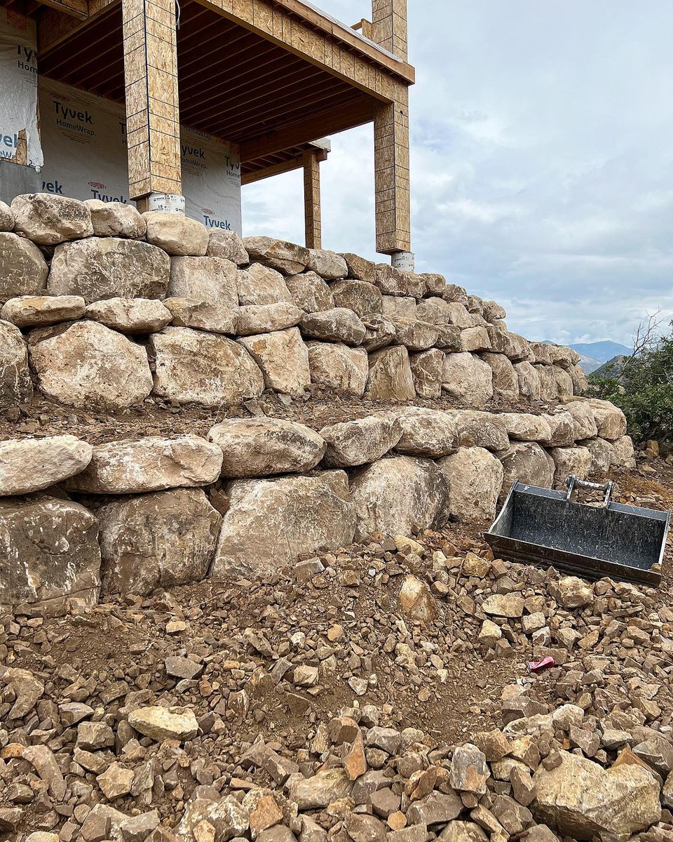 Site Preparation for Premier Rockwall & Excavating in Utah County, UT