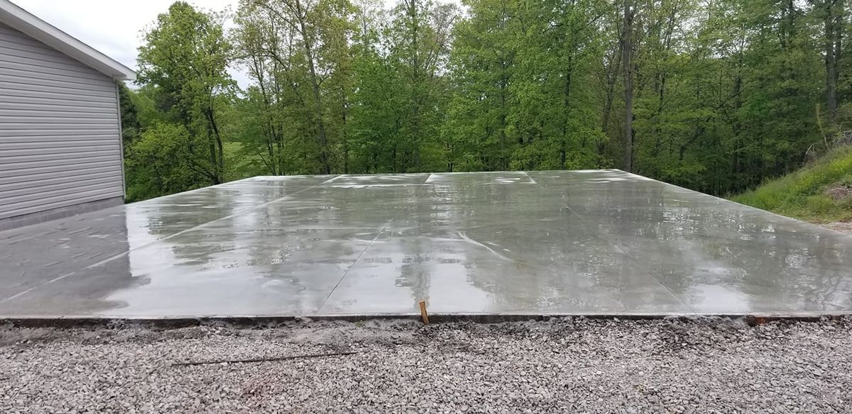 Concrete Slab Construction for Tommy Moore Construction in Anderson County, TN