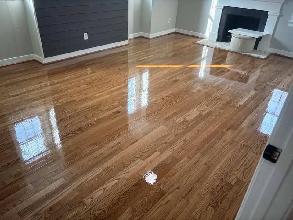 Refinishing hardwood flooring for Jason Tench Flooring LLC in Richmond, VA