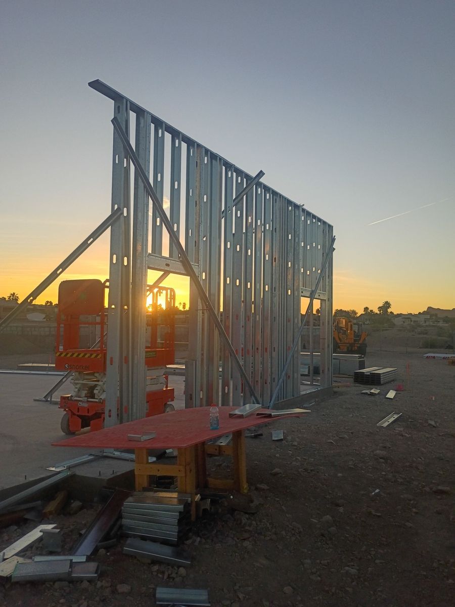 Framing for Ant Farm Construction in Kingman, AZ