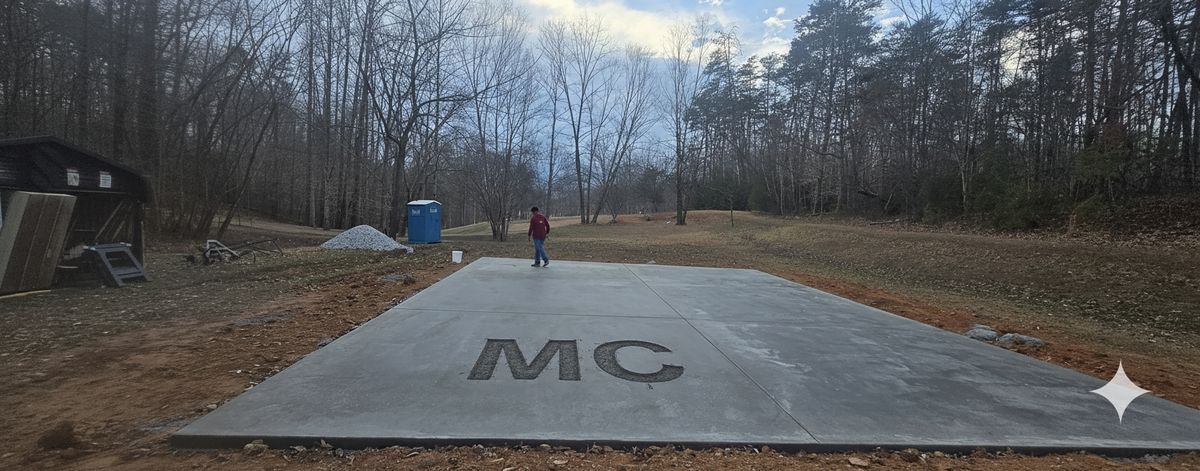 New Construction Concrete for Miilan Construction in Boonville, NC