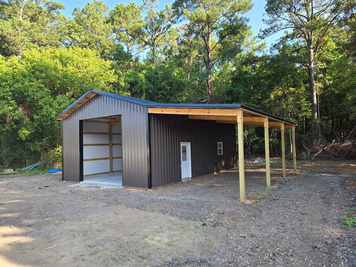 Pole Barn Construction for A Carpenter's Son in Williamson, GA
