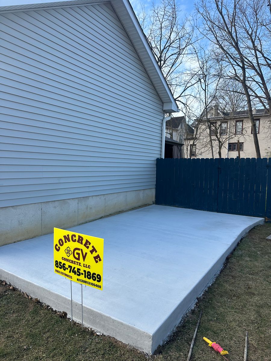 Concrete Slab Construction for GV Concrete LLC in Cherry Hill Township, NJ