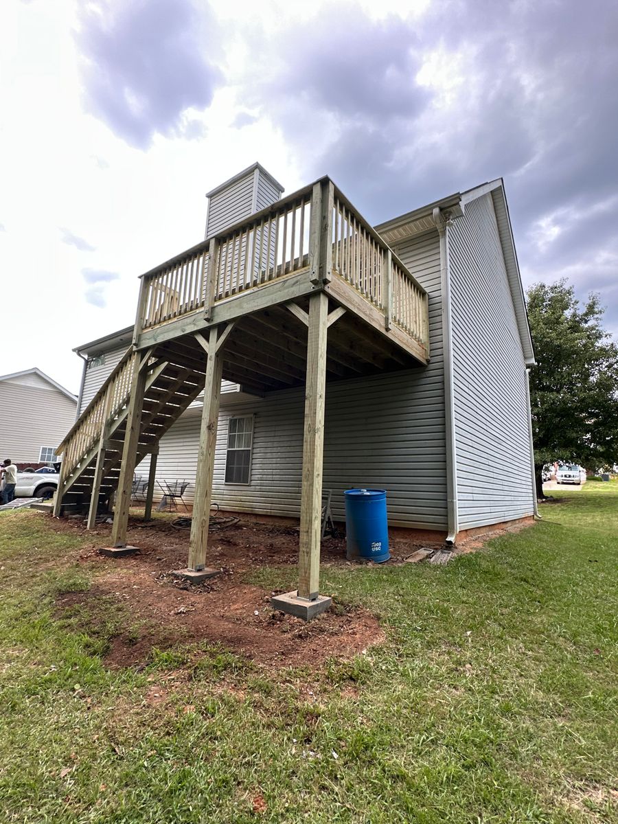 Deck and Patio Construction for JDP Construction Group in McDonough, GA