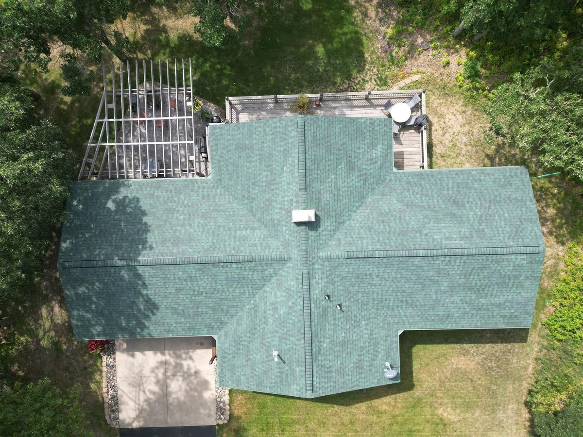 Asphalt Shingle Roofing Installation for Patriot Roofing Plus LLC in Pequot Lakes, MN