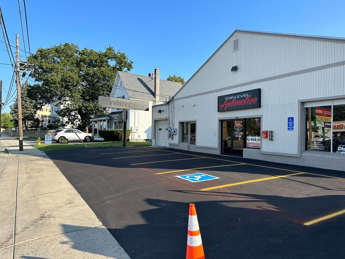 Striping for Reynoso’s Asphalt Service in Leominster, MA