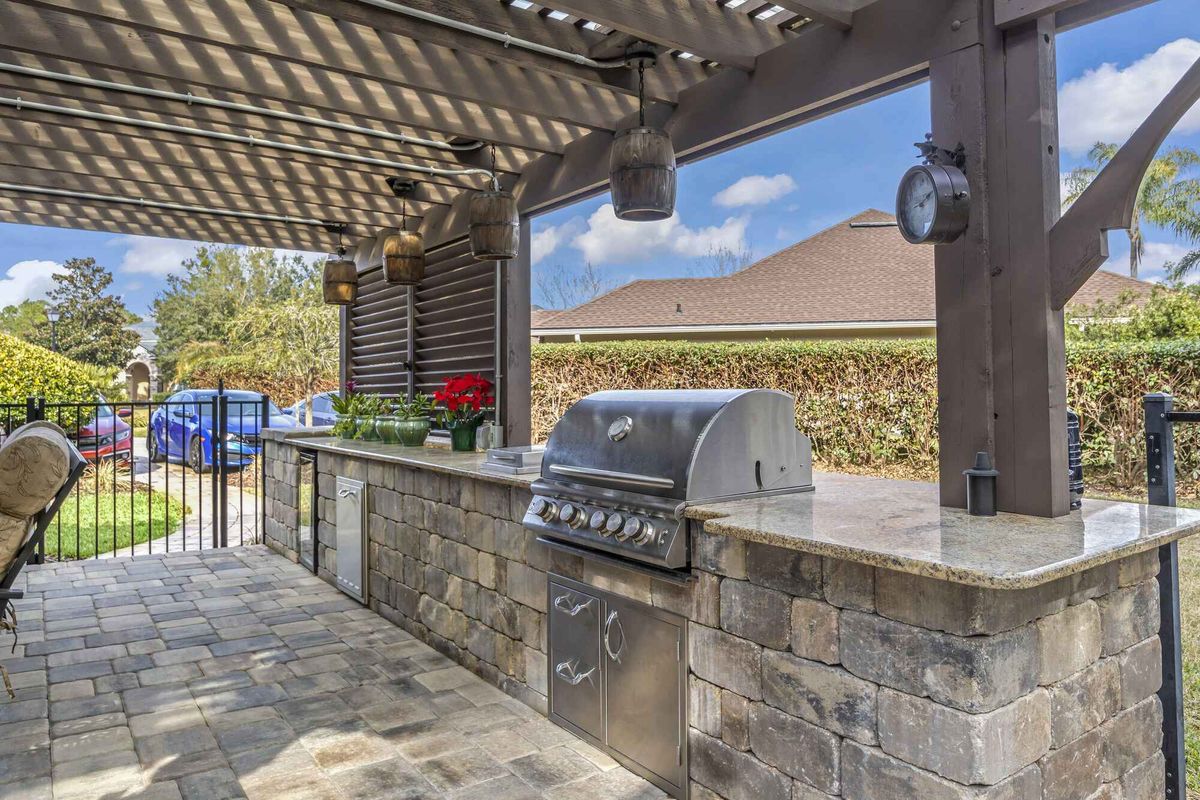 Outdoor Kitchen Construction for Big Brother Builders Construction in Houston, TX