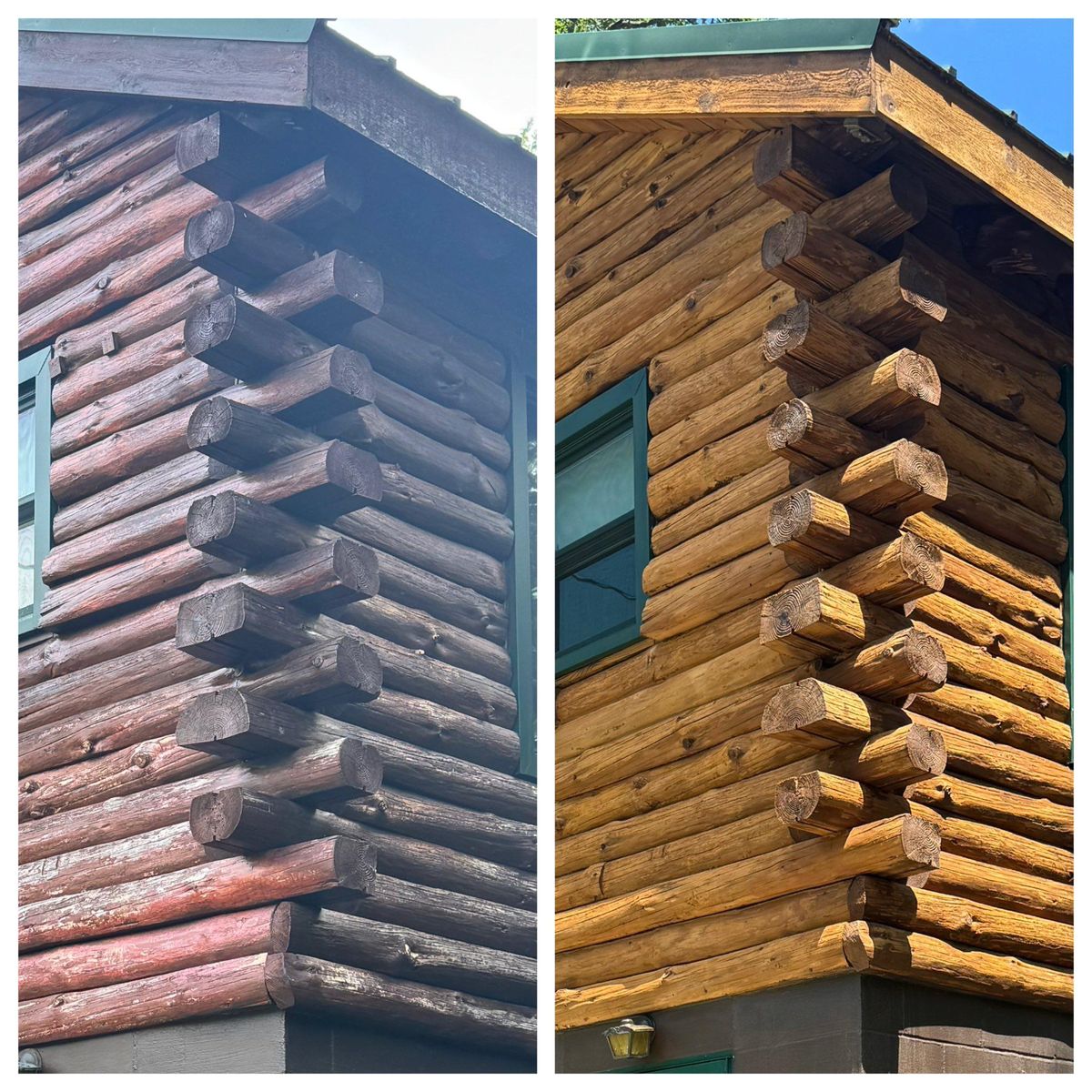 Wash & Stain for Artisan Log USA in Pittsburgh, PA