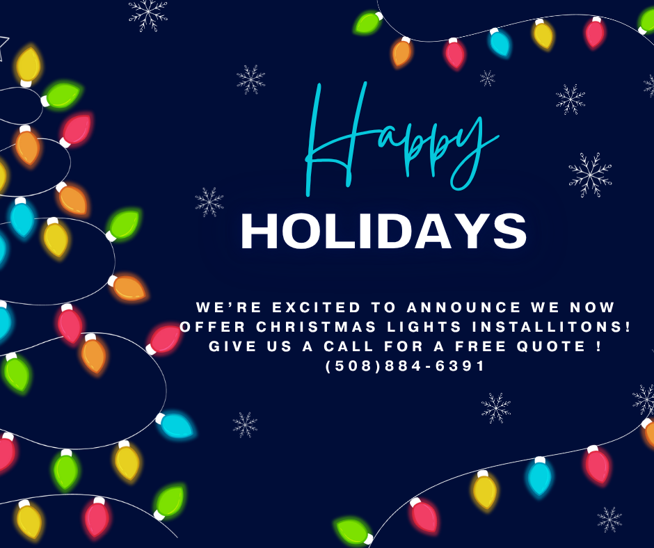 Holiday Lighting for Powell Tree Service Inc. in Cape Cod, MA